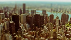 Cityscapes new york city tilt-shift