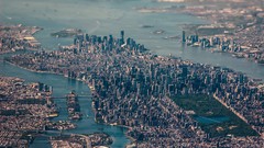 Cityscapes new york city tilt-shift aerial photography