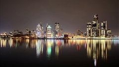 Cityscapes night architecture buildings