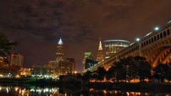 Cityscapes night Bridges buildings