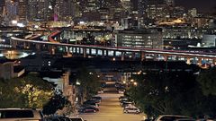 Cityscapes night buildings