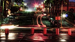 Cityscapes night buildings