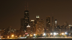 Cityscapes night buildings