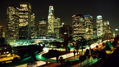 Cityscapes night buildings