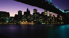 Cityscapes night buildings