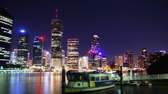 Cityscapes night buildings brisbane