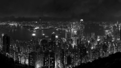 Cityscapes night buildings Hong
