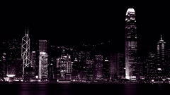 Cityscapes night buildings Hong