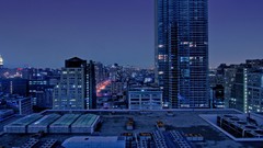 Cityscapes night dual screen