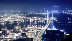 Cityscapes night lights Bridges