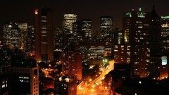 Cityscapes night new york