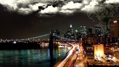 Cityscapes night new york
