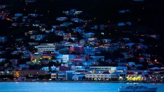 Cityscapes night Seaside cities