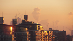 Cityscapes orange colors buildings