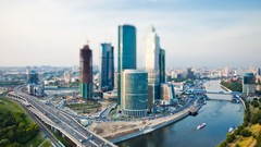 Cityscapes panorama tilt-shift