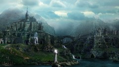 Cityscapes Photo manipulation artwork digital art fantasy art