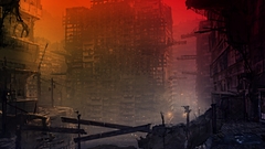 Cityscapes post-apocalyptic architecture buildings