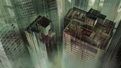 Cityscapes rain artwork cities