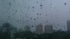 Cityscapes rain glass water