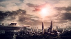Cityscapes science fiction futuristic