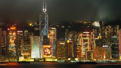 Cityscapes skylines buildings Hong