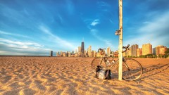 Cityscapes skylines motorbikes