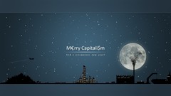Cityscapes Stars text moon