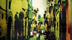 Cityscapes streets buildings