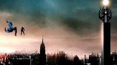 Cityscapes superheroes buildings Avengers