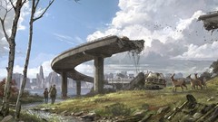 Cityscapes the last of us artwork fantasy art post-apocalyptic