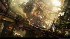 Cityscapes trains digital art