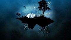 Cityscapes vectors night sky