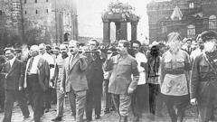 Cityscapes vintage Russia grayscale