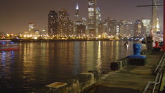 Cityscapes water port harbournight