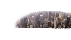 Cityscapes white city skyline