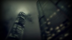 Cityscapes yellow buildings