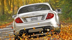 Cl rear view cars white cars Mercedes-Benz CL-Class