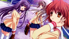 Clannad anime girls sakagami tomoyo furukawa nagisa fujibayashi 