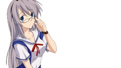 Clannad sakagami tomoyo meganekko headbands Simple Background