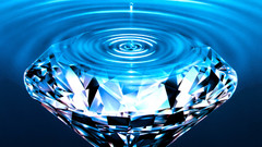 Clarity diamond water ripples