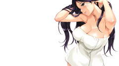 Cleavage brown eyes towels