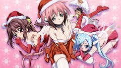 Cleavage Christmas thigh highs