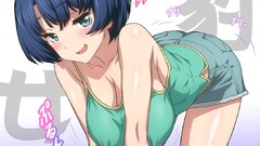Cleavage hentai bent over nipples through clothing
