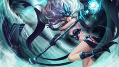 Cleavage League of Legends boobs Janna the Storms Fury