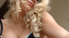 Cleavage schoolgirls blondes woman