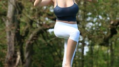 Cleavage yoga huge boobs Jordan Carver