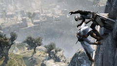 Cliffs assassins creed artwork digital art video games