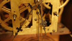 Clock American waterbury mechanism