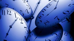 Clock numbers abstract