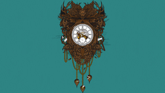 Clocks Objects teal Simple